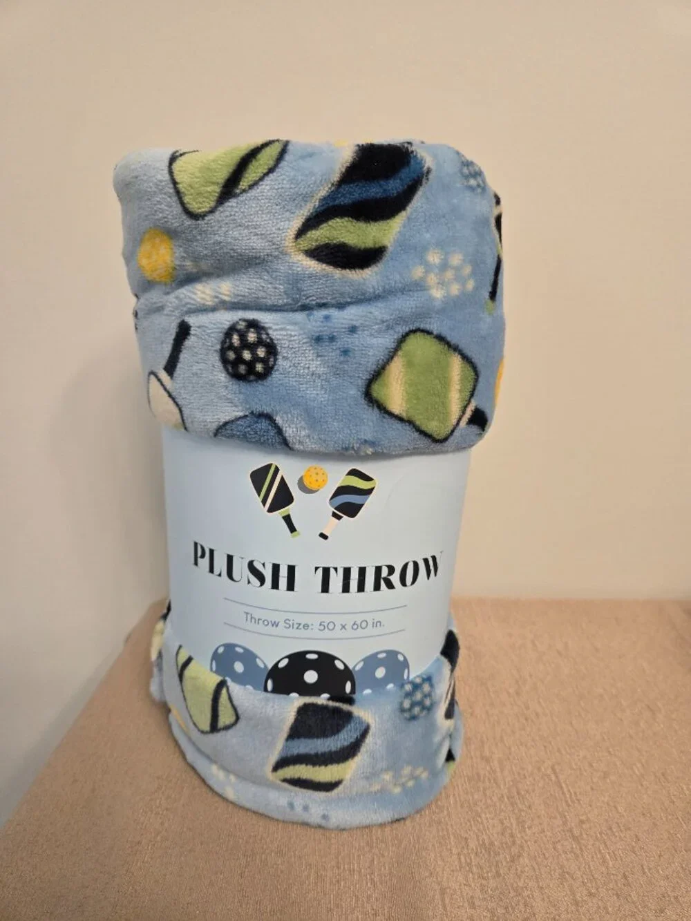 Pickleball Plush Throw Blanket 50